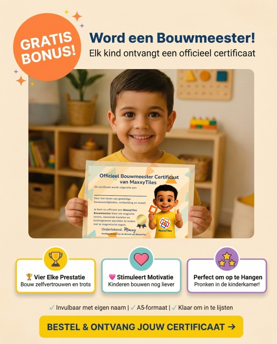 MaxxyTiles 60 stuks| Magnetische Tegels (3+)