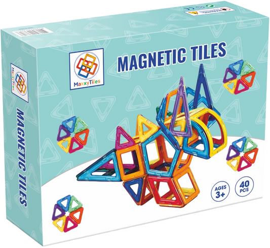 MaxxyTiles 40 stuks| Magnetische Tegels (3+)