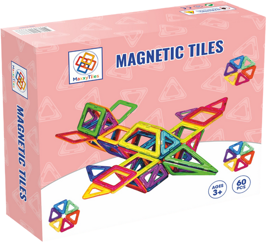 MaxxyTiles 60 stuks| Magnetische Tegels (3+)